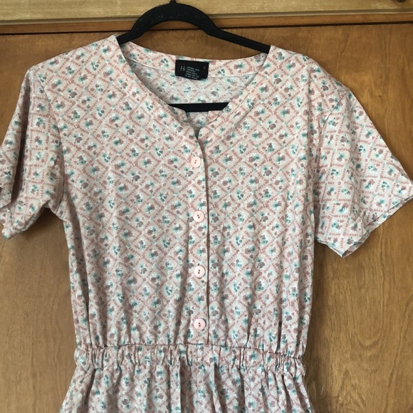 Headliners pink and teal cotton blend romper - Picture 2 of 10